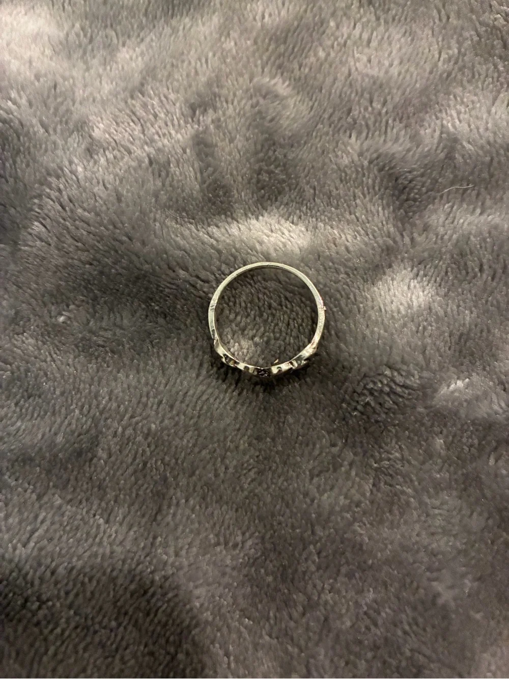 Oxidized Silver Elephant Friendship Ring